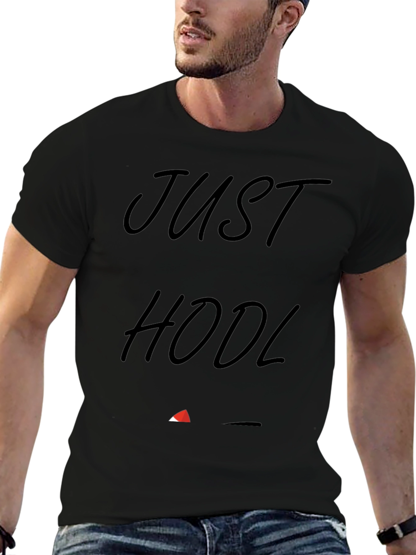 Camiseta Negra Just HODL - Para Amantes de Cripto