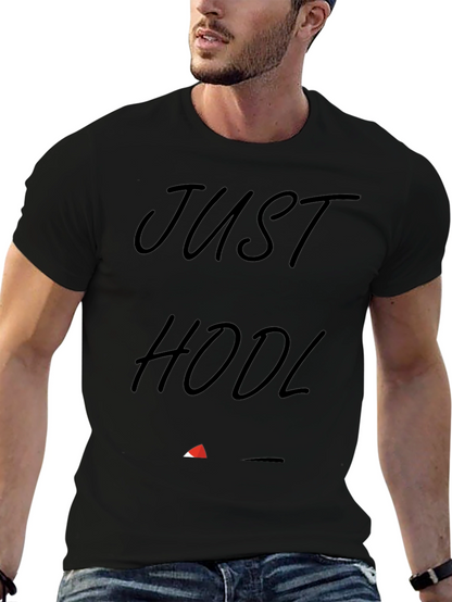 Camiseta Negra Just HODL - Para Amantes de Cripto