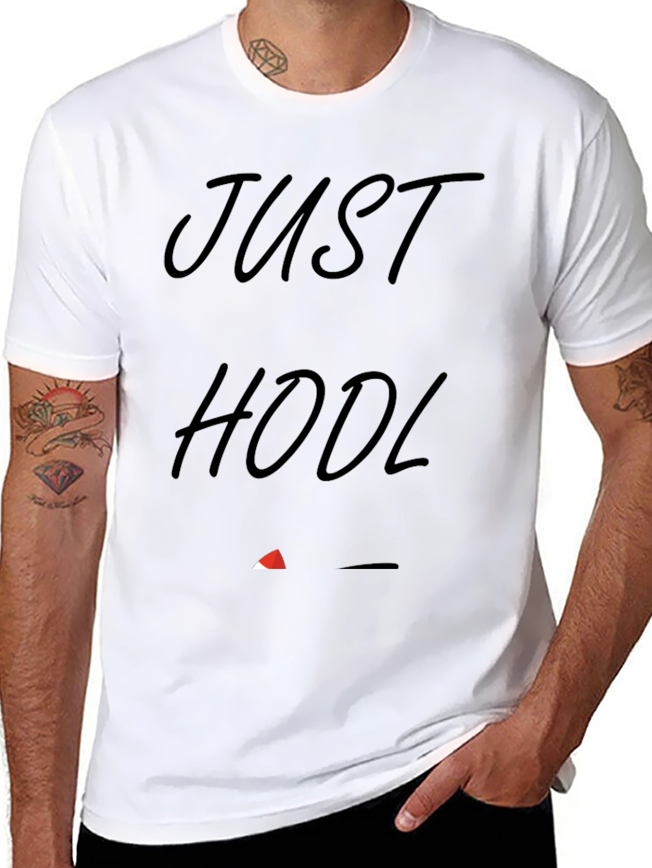 Camiseta Negra Just HODL - Para Amantes de Cripto