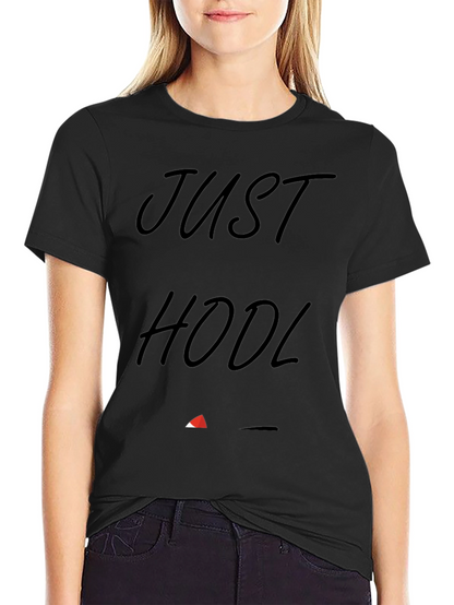 Camiseta Negra Just HODL - Para Amantes de Cripto
