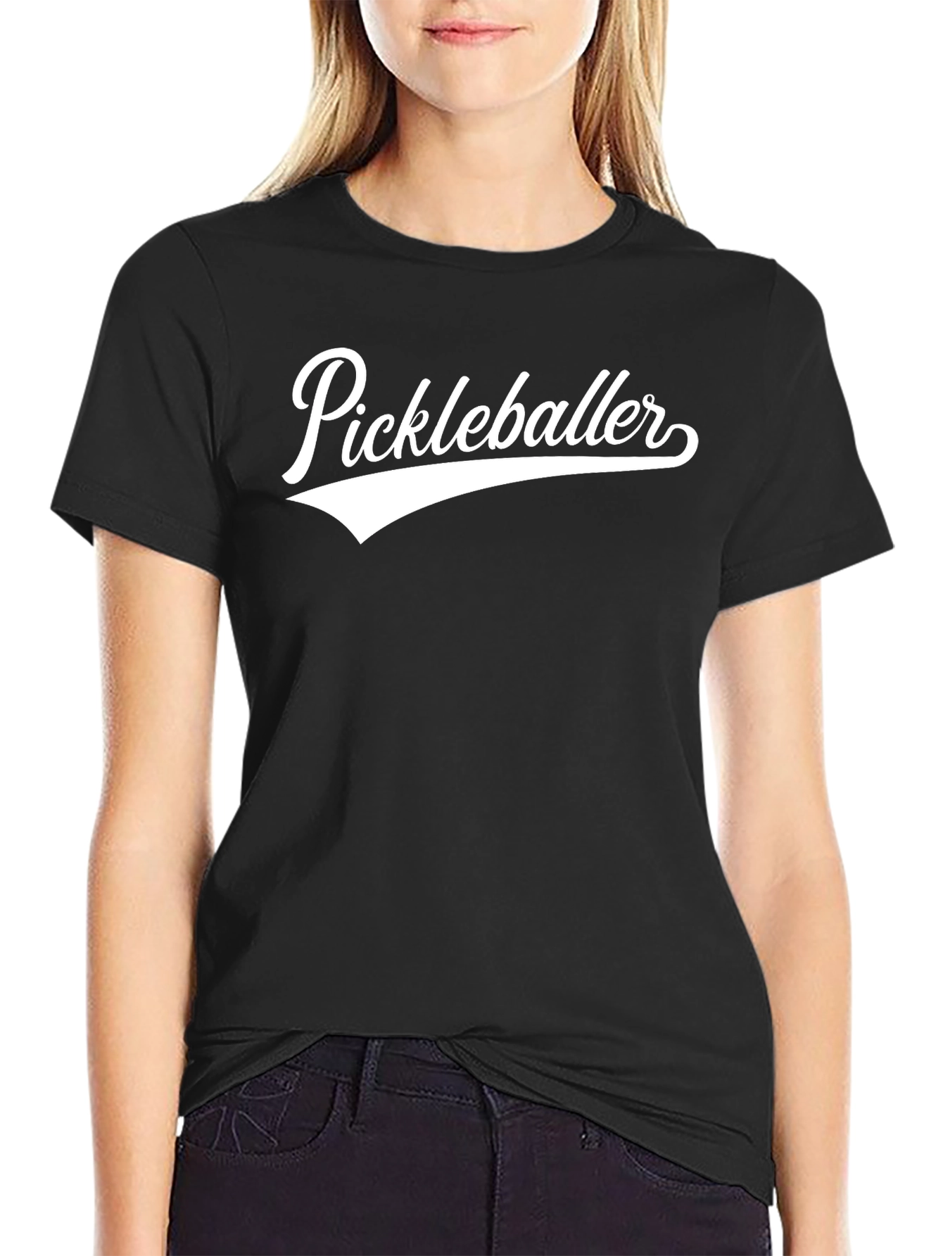 Camiseta Negra Pickleballer para Hombre