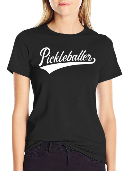 Camiseta Negra Pickleballer para Hombre