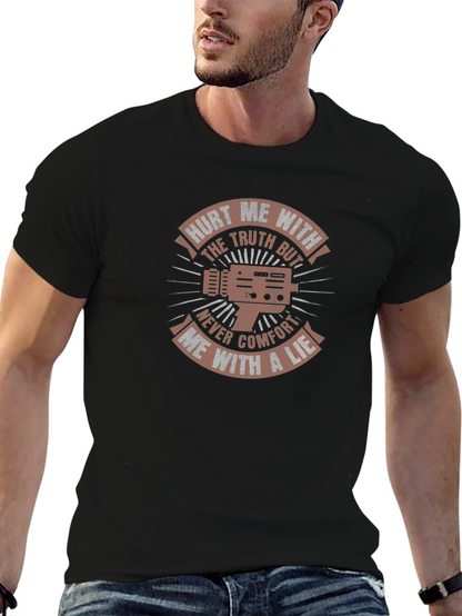Camiseta Negra con Diseño Gráfico Inspirador