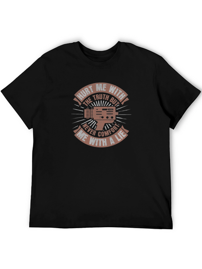 Camiseta Negra con Diseño Gráfico Inspirador