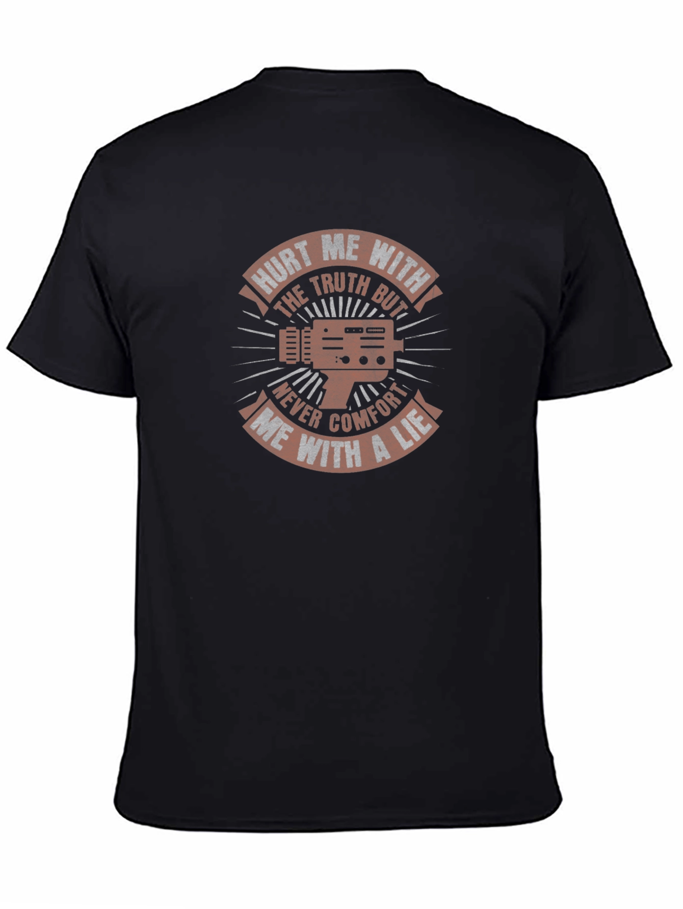 Camiseta Negra con Diseño Gráfico Inspirador