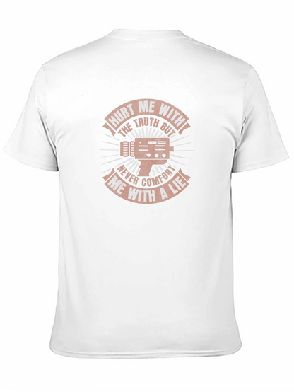 Camiseta Negra con Diseño Gráfico Inspirador