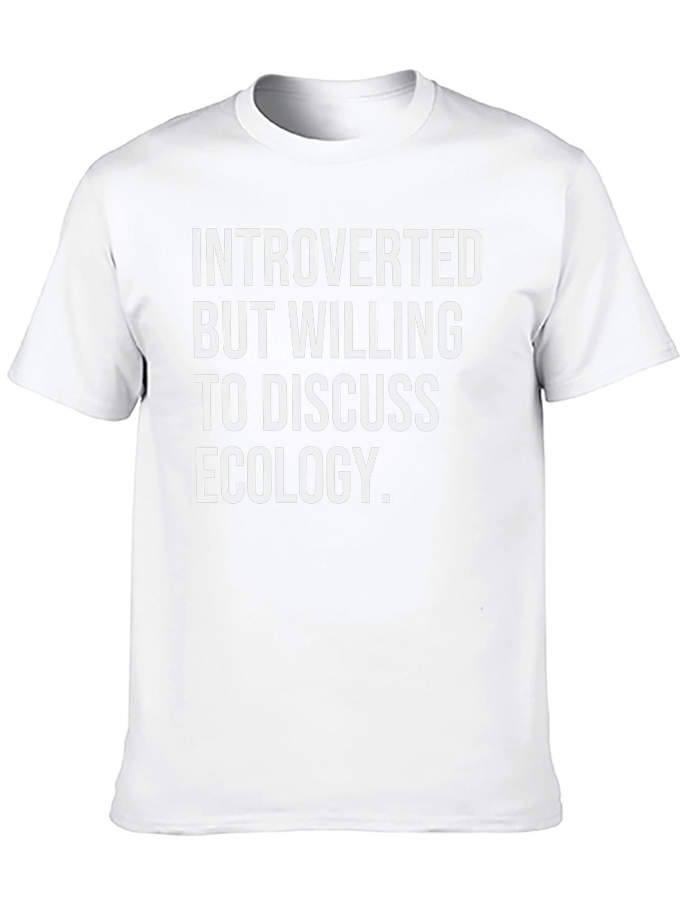 Camiseta Introvertido Ecología - Algodón