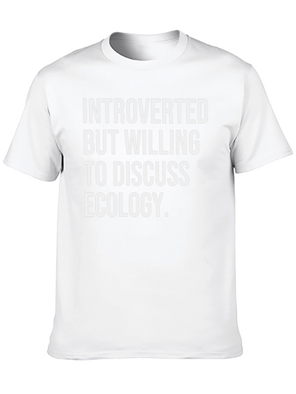 Camiseta Introvertido Ecología - Algodón