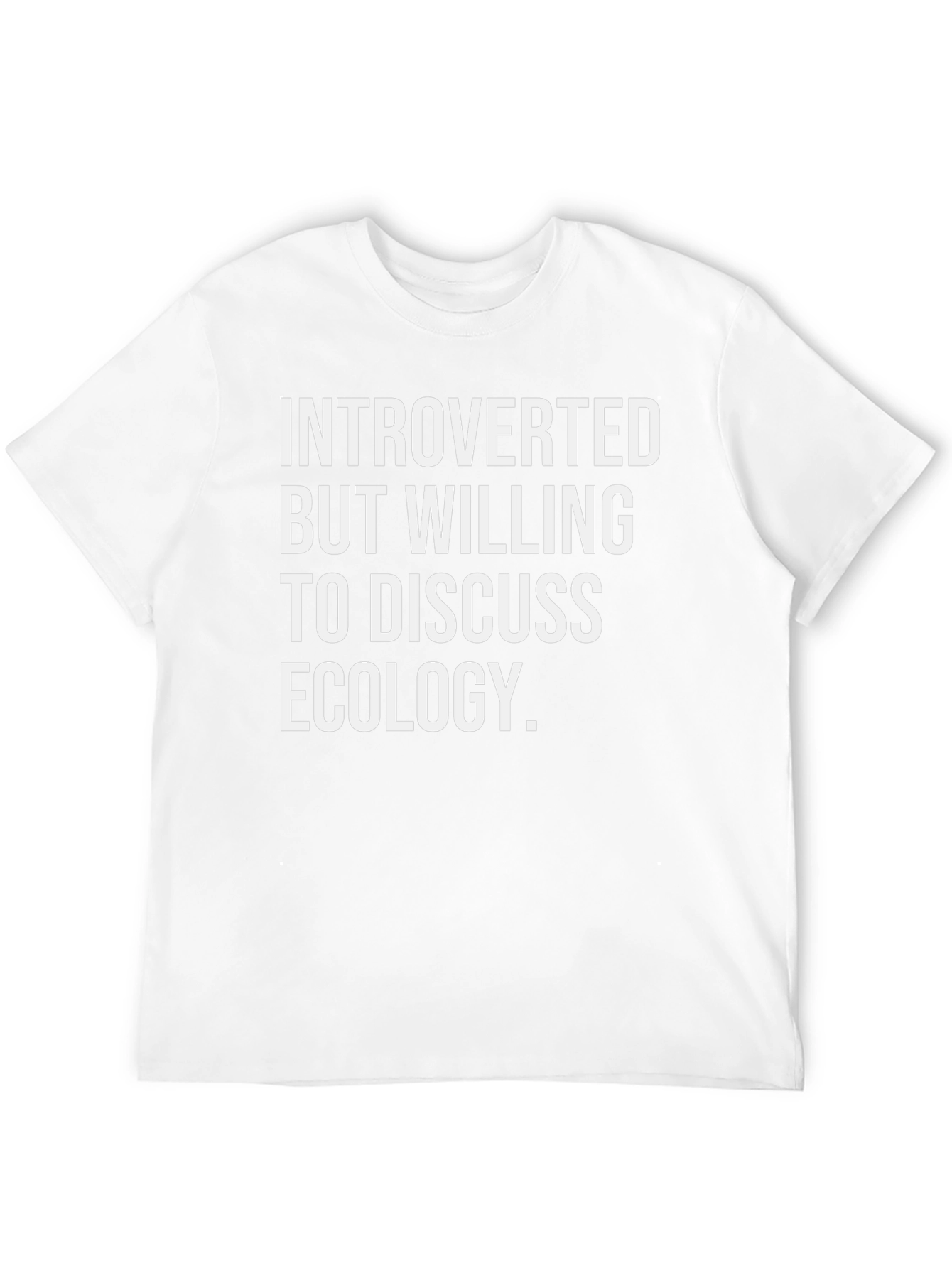 Camiseta Introvertido Ecología - Algodón