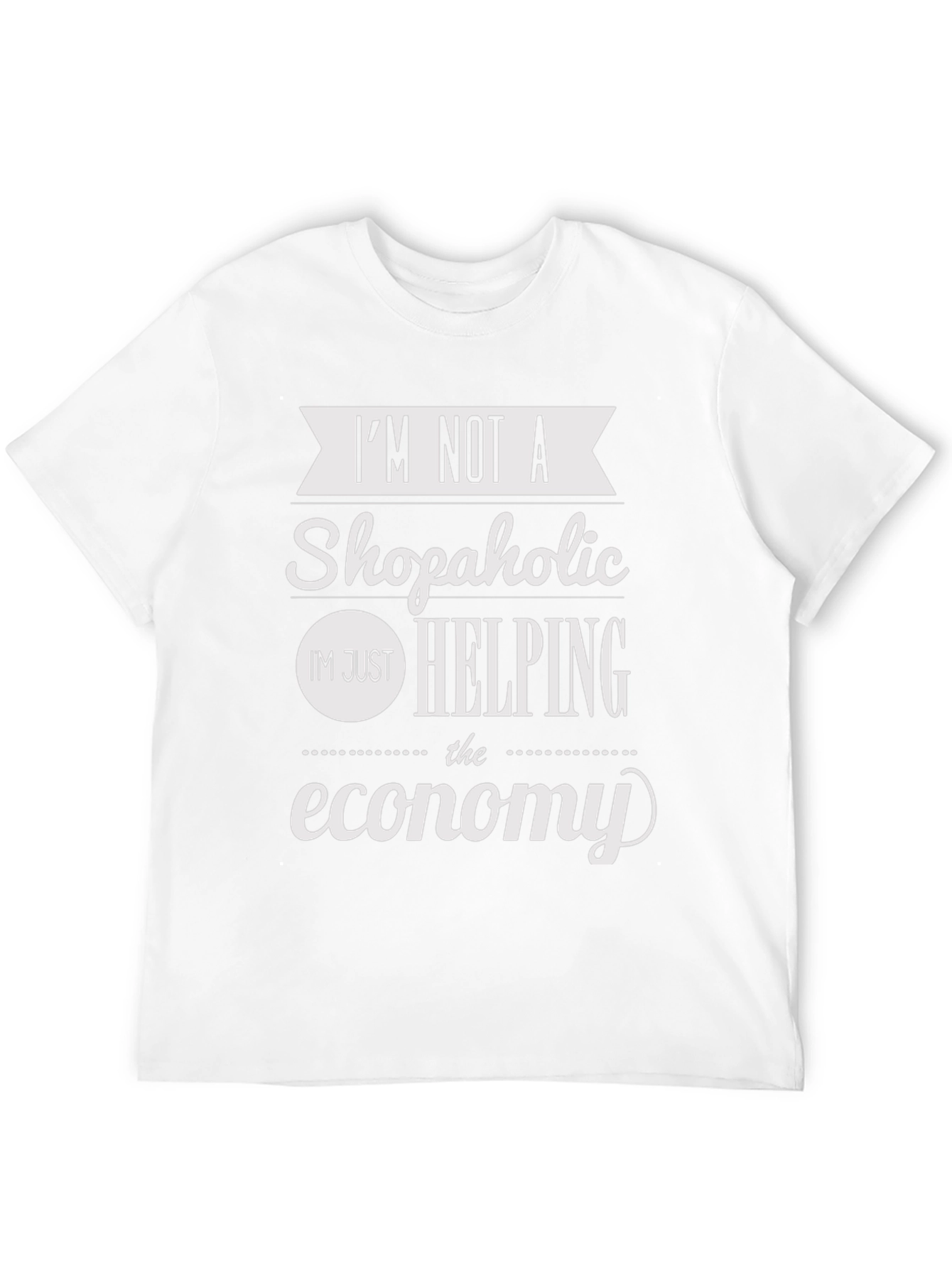 Camiseta Negra Im Not a Shopaholic