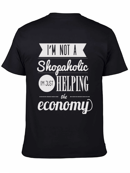 Camiseta Negra Im Not a Shopaholic
