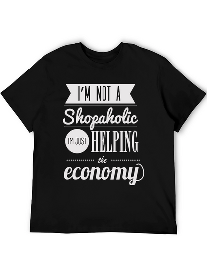 Camiseta Negra Im Not a Shopaholic