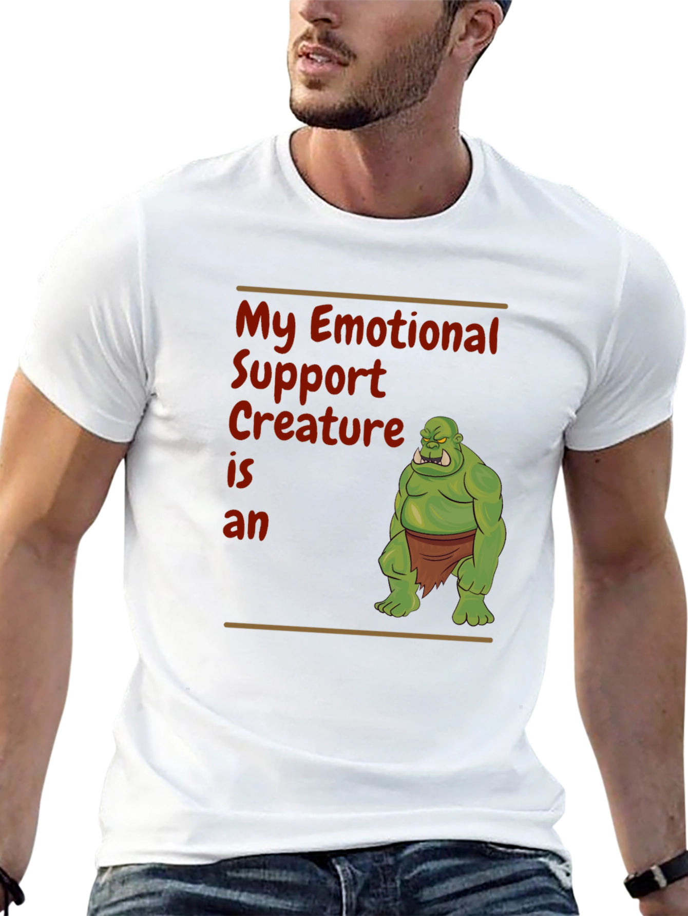 Camiseta Apoyo Emocional Criatura Ogro