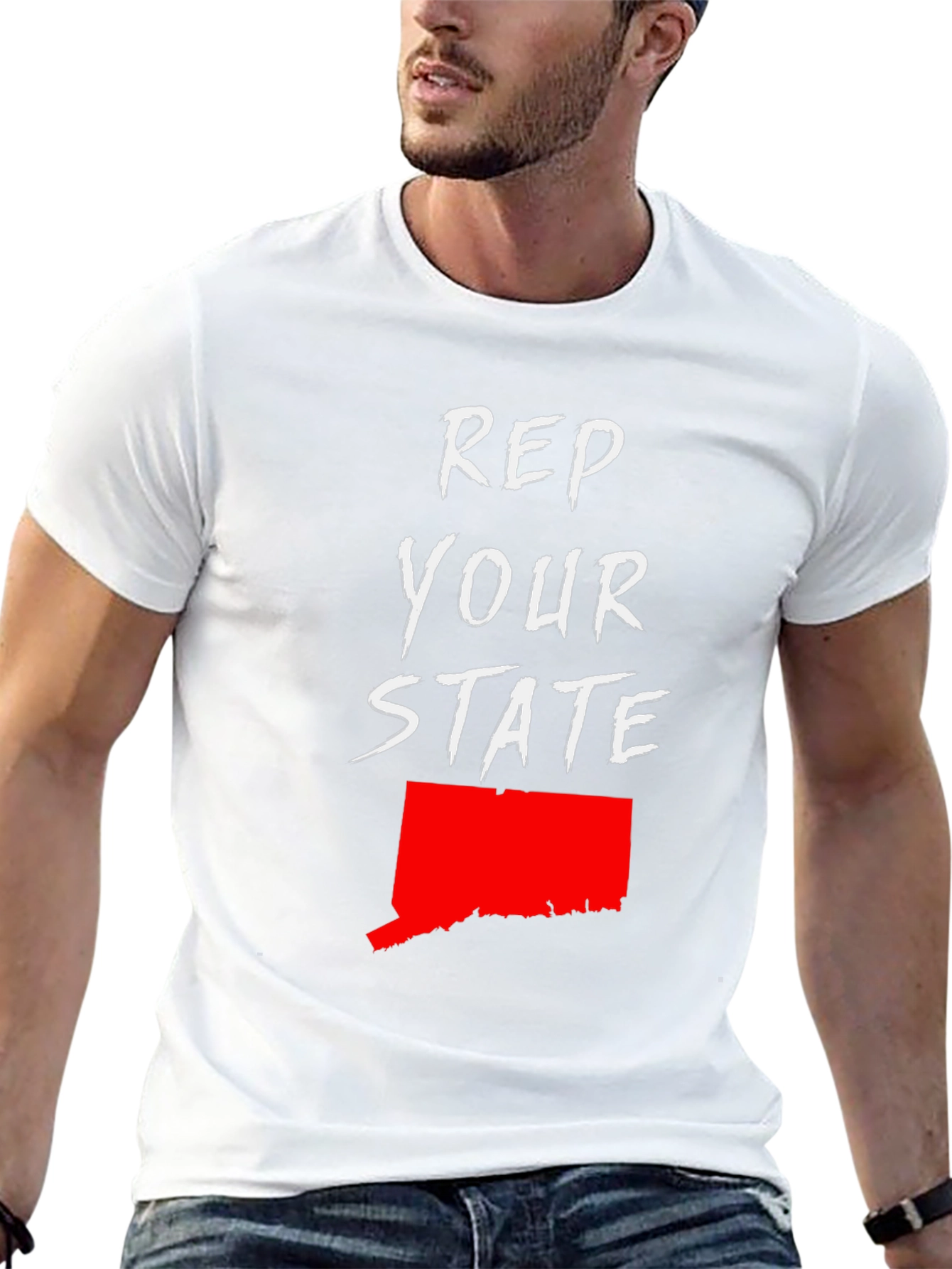 Camiseta Hombre Rep Your State Connecticut