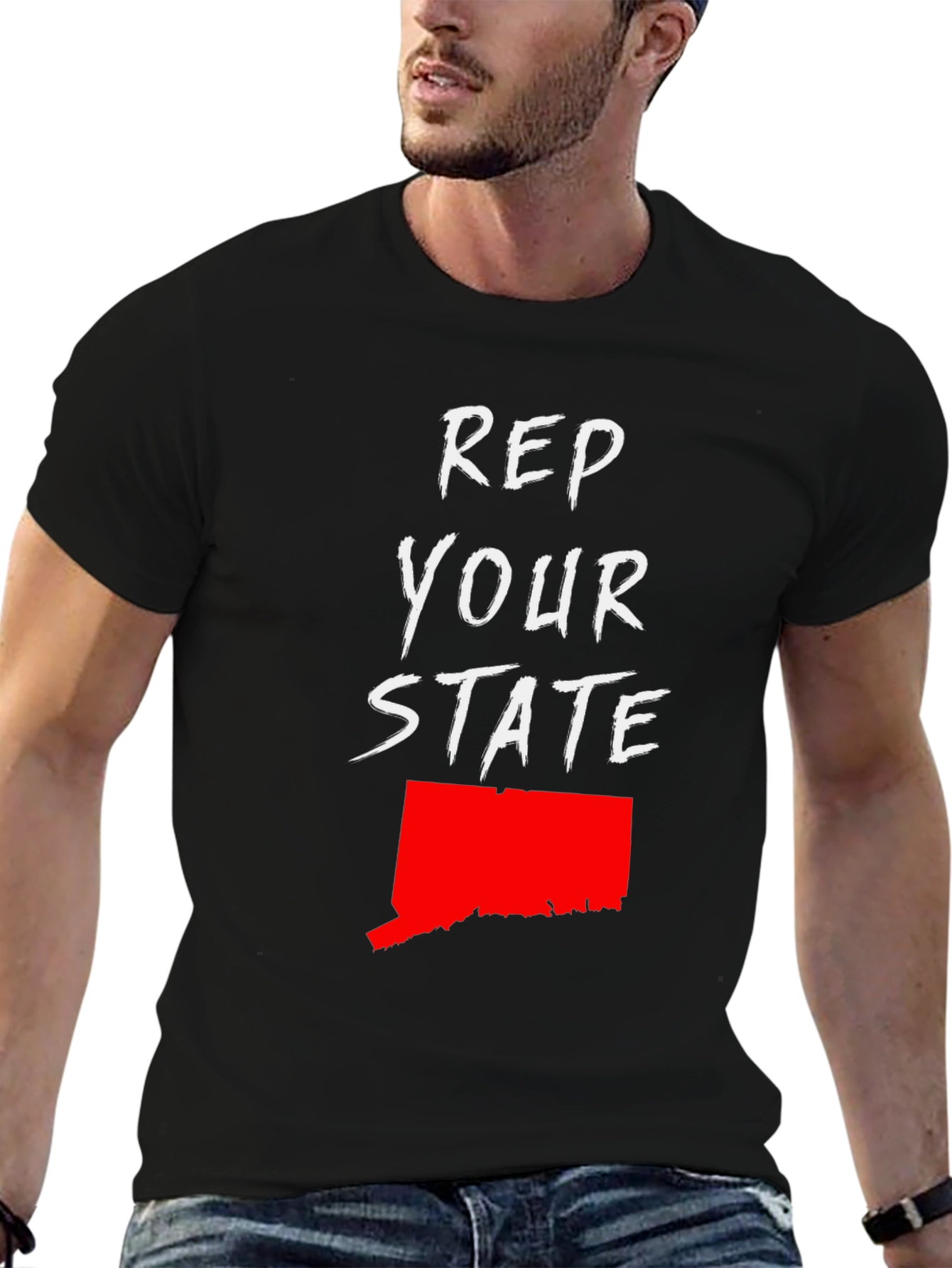Camiseta Hombre Rep Your State Connecticut