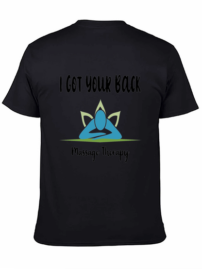 Camiseta Negra I Got Your Back Terapia de Masaje