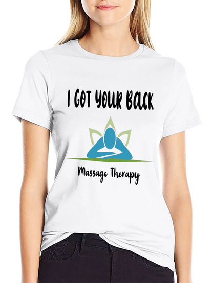Camiseta Negra I Got Your Back Terapia de Masaje