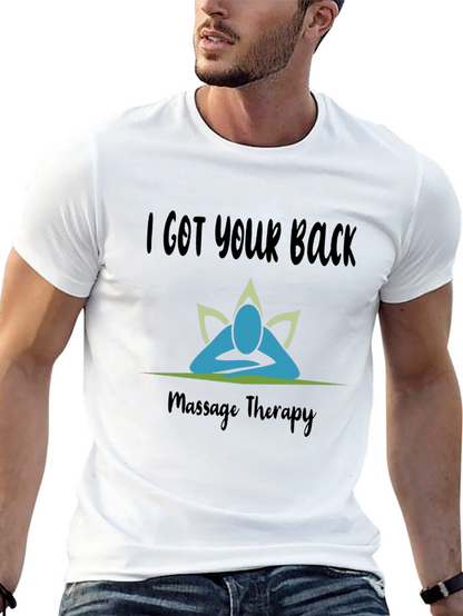 Camiseta Negra I Got Your Back Terapia de Masaje
