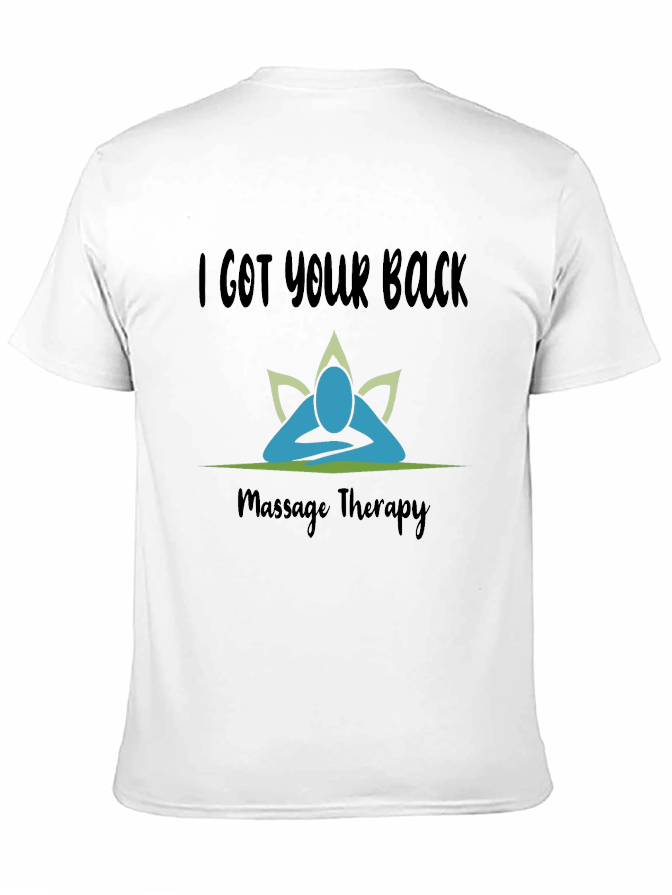Camiseta Negra I Got Your Back Terapia de Masaje