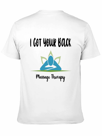 Camiseta Negra I Got Your Back Terapia de Masaje