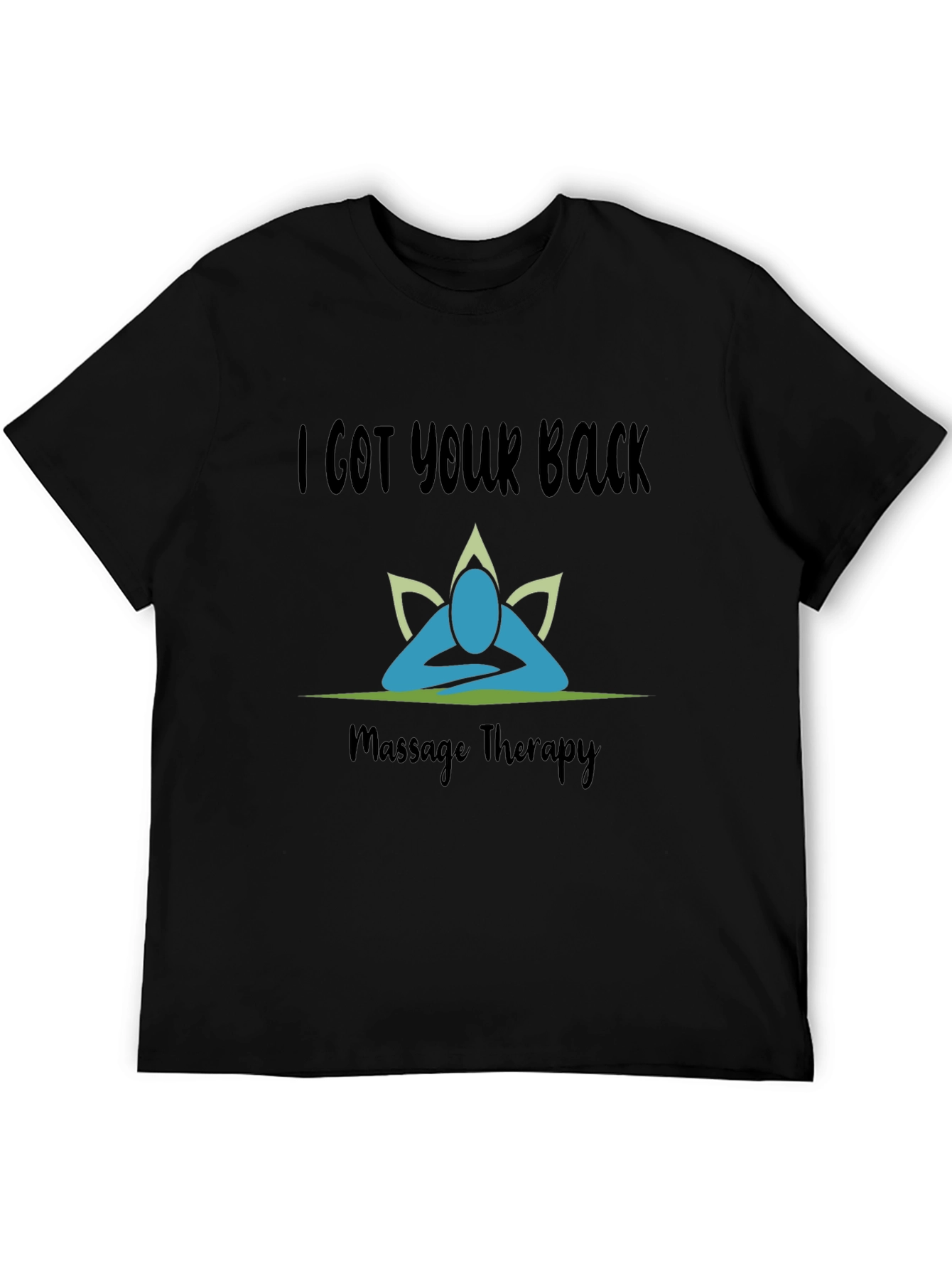 Camiseta Negra I Got Your Back Terapia de Masaje