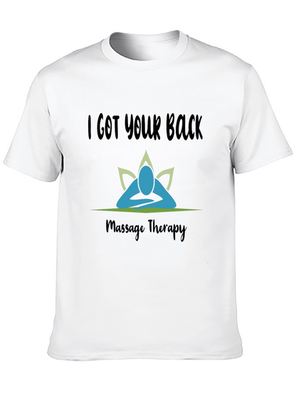 Camiseta Negra I Got Your Back Terapia de Masaje