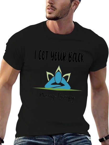 Camiseta Negra I Got Your Back Terapia de Masaje