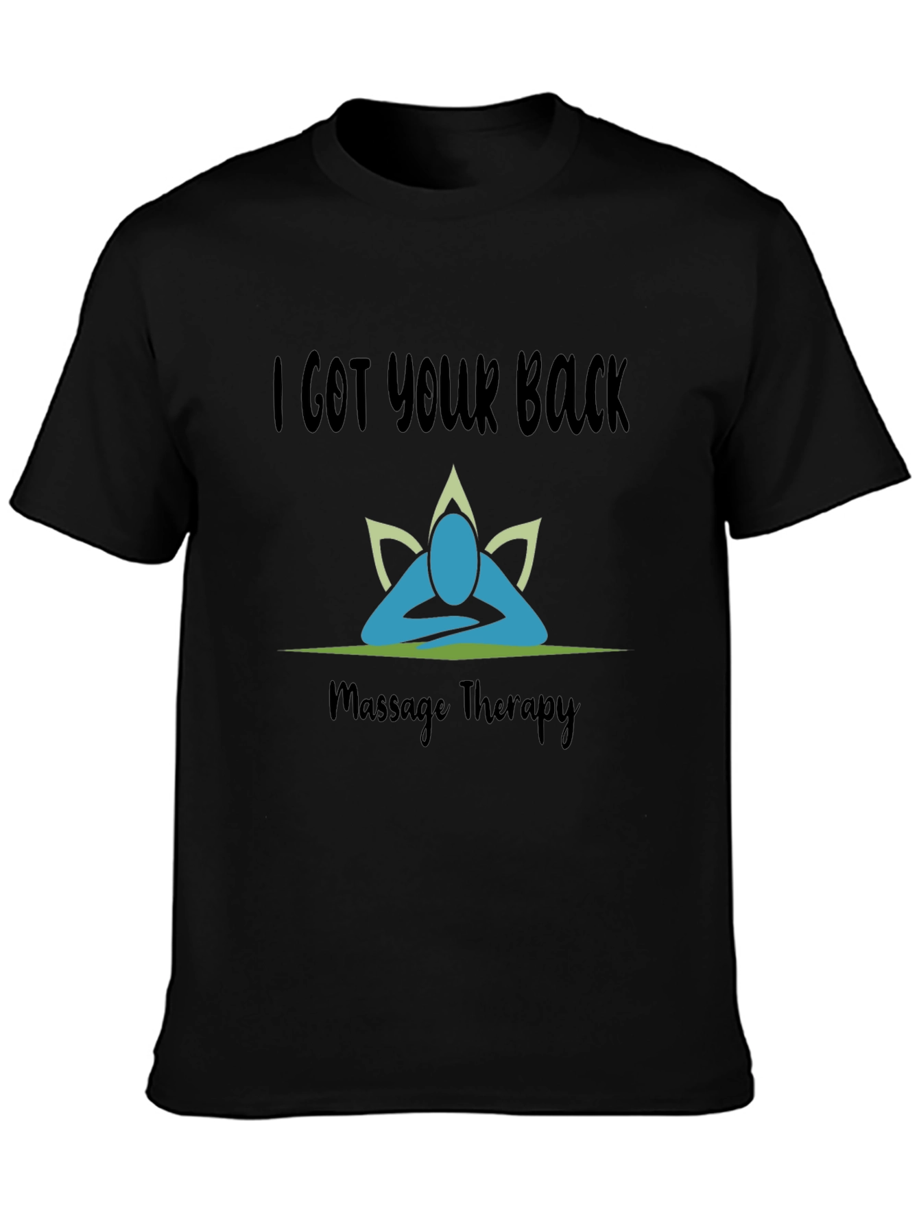 Camiseta Negra I Got Your Back Terapia de Masaje