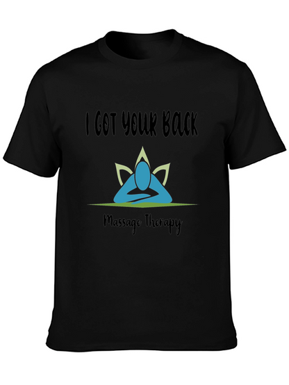 Camiseta Negra I Got Your Back Terapia de Masaje