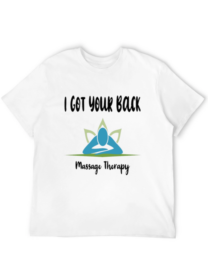 Camiseta Negra I Got Your Back Terapia de Masaje