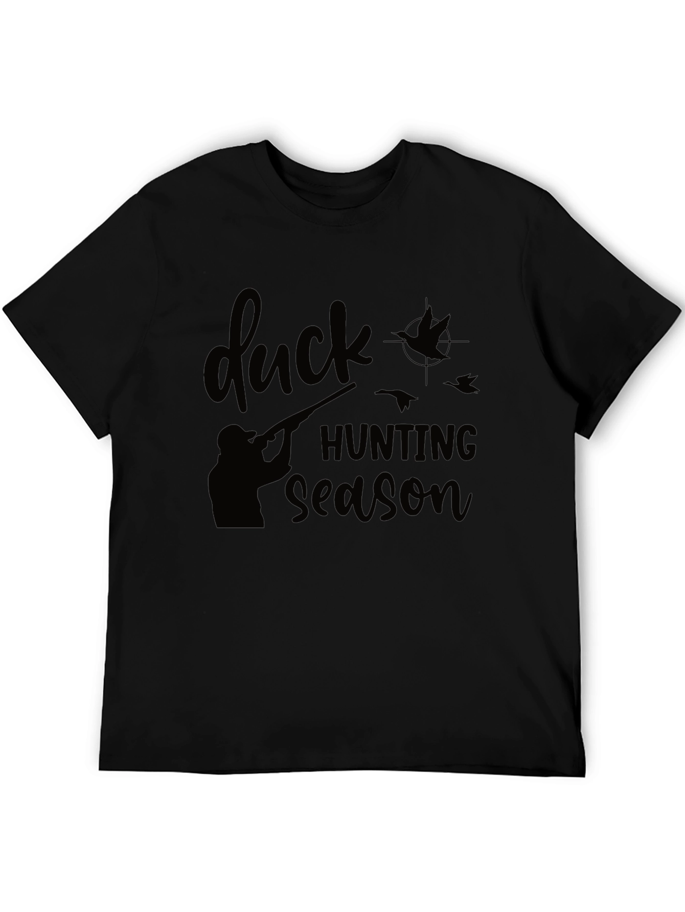 Camiseta Negra: Temporada de Caza de Patos