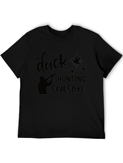 Camiseta Negra: Temporada de Caza de Patos