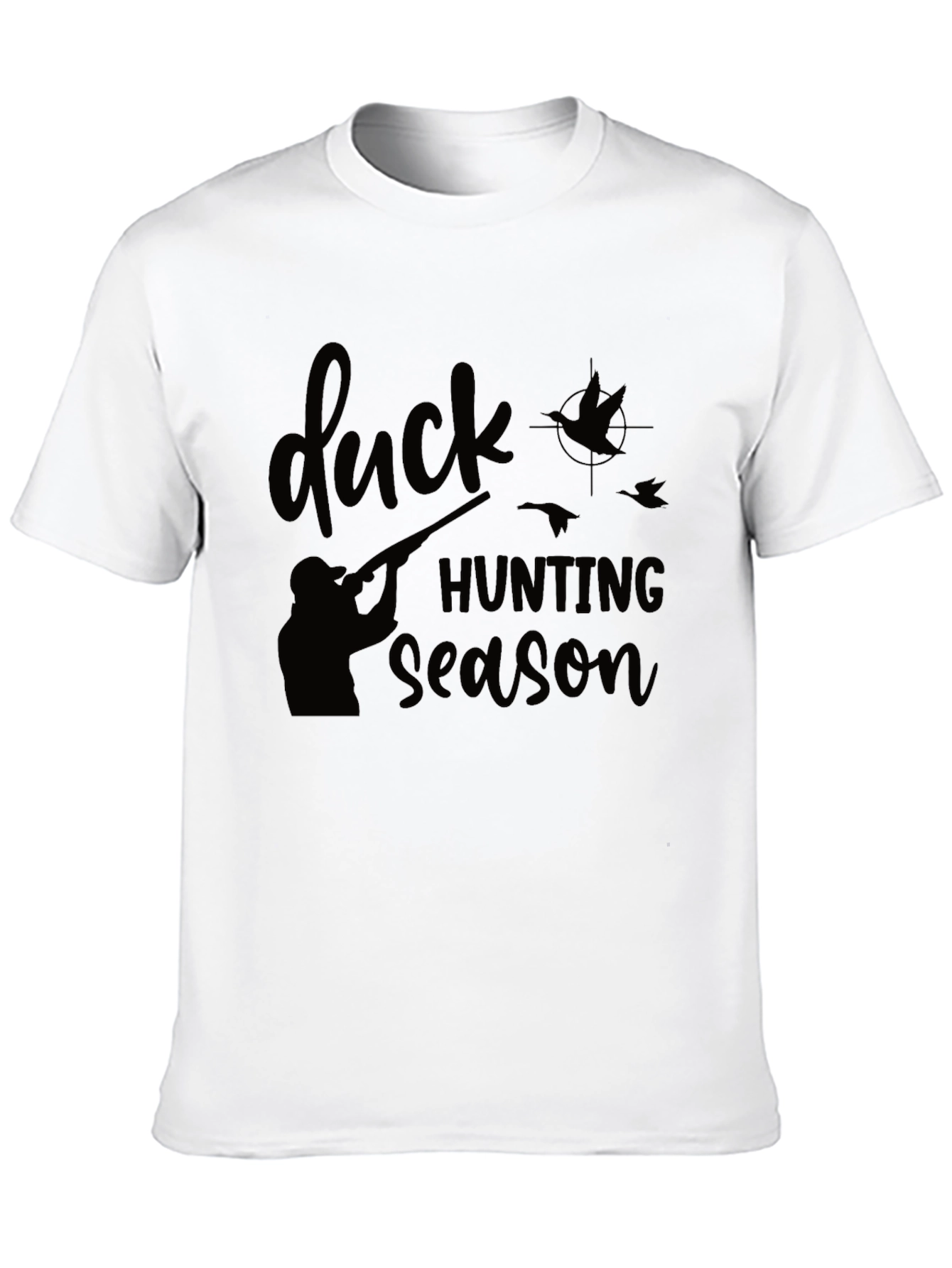 Camiseta Negra: Temporada de Caza de Patos