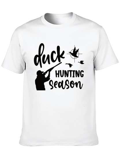 Camiseta Negra: Temporada de Caza de Patos