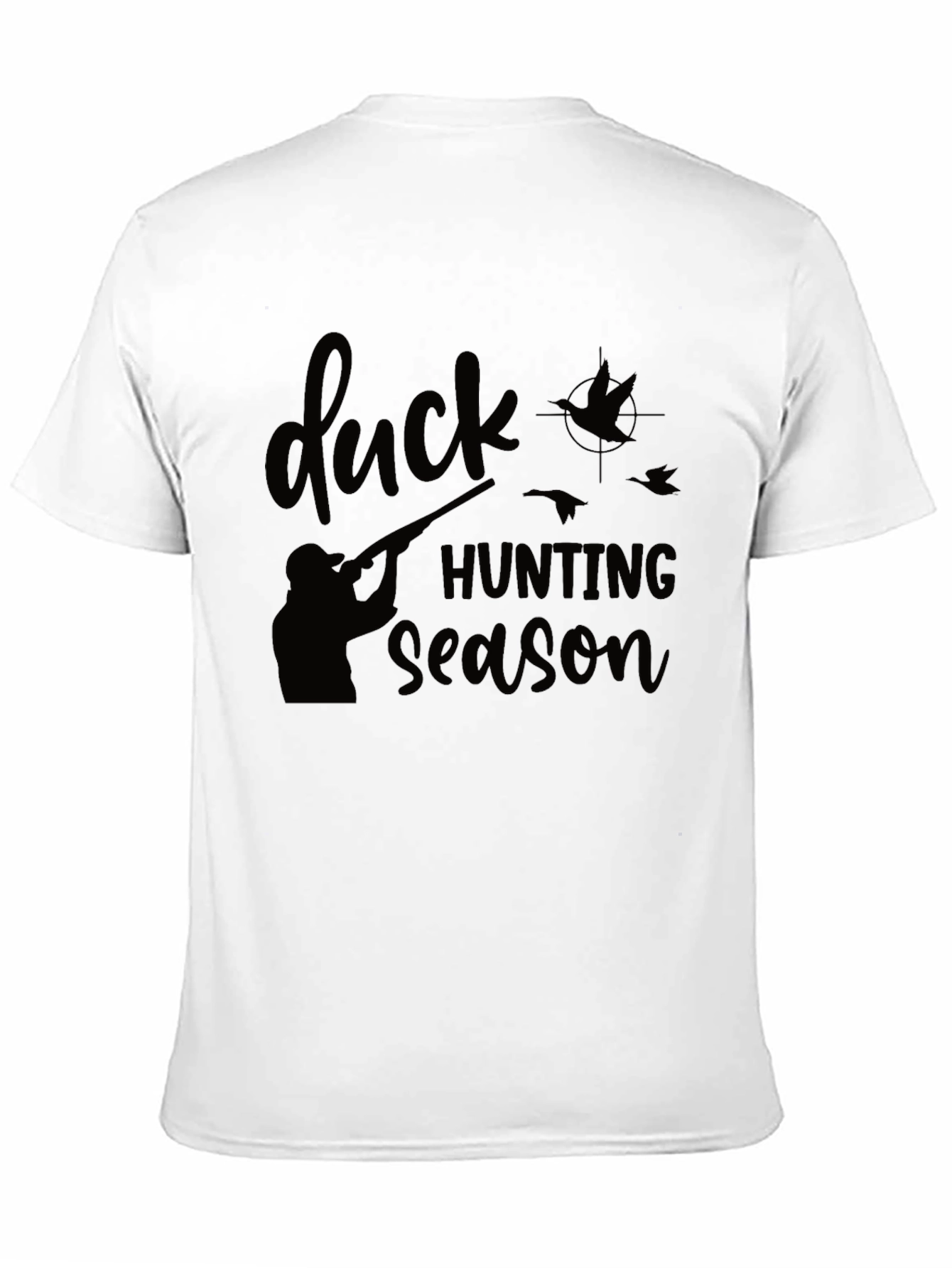 Camiseta Negra: Temporada de Caza de Patos