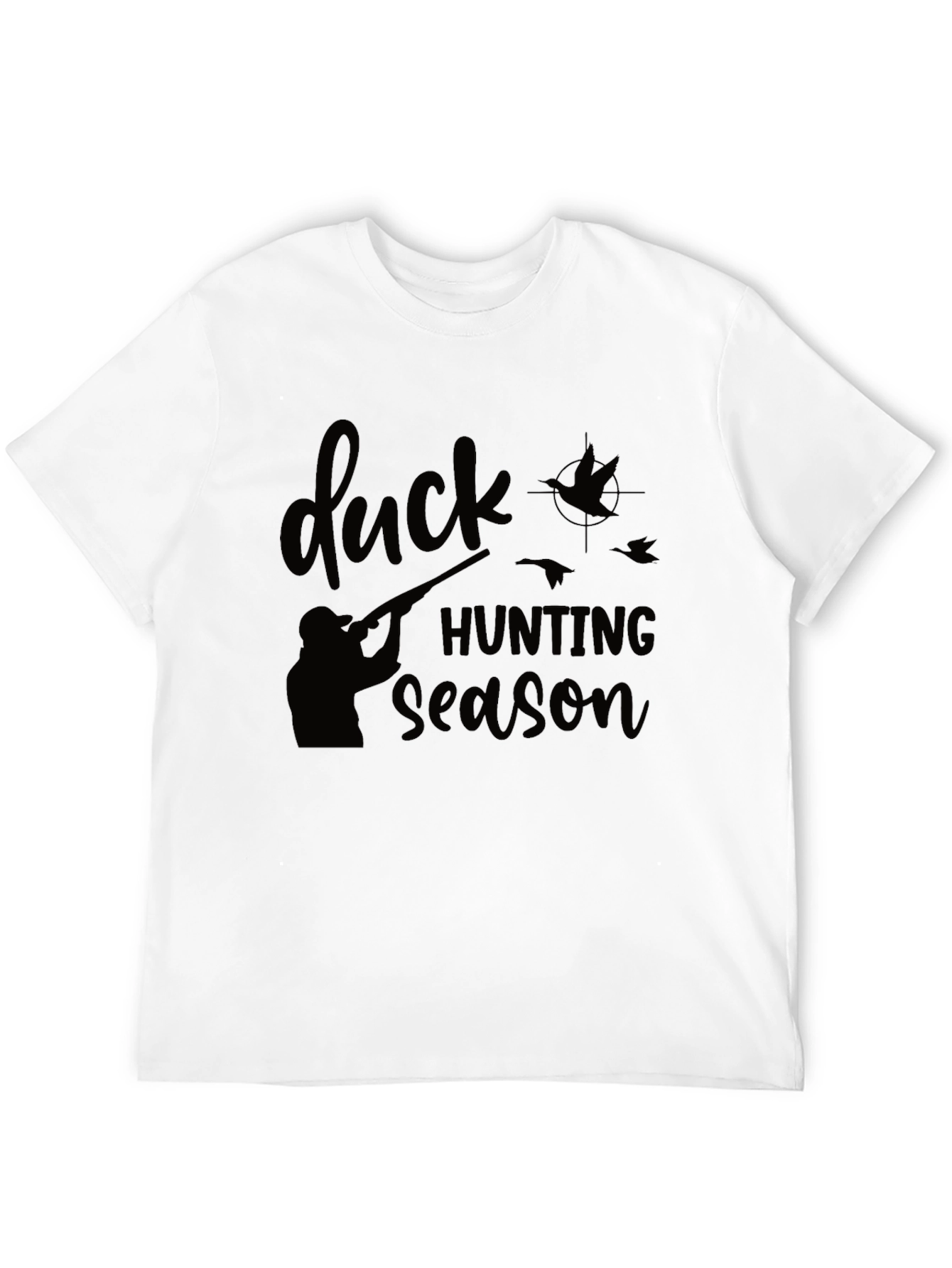 Camiseta Negra: Temporada de Caza de Patos