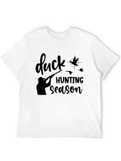 Camiseta Negra: Temporada de Caza de Patos