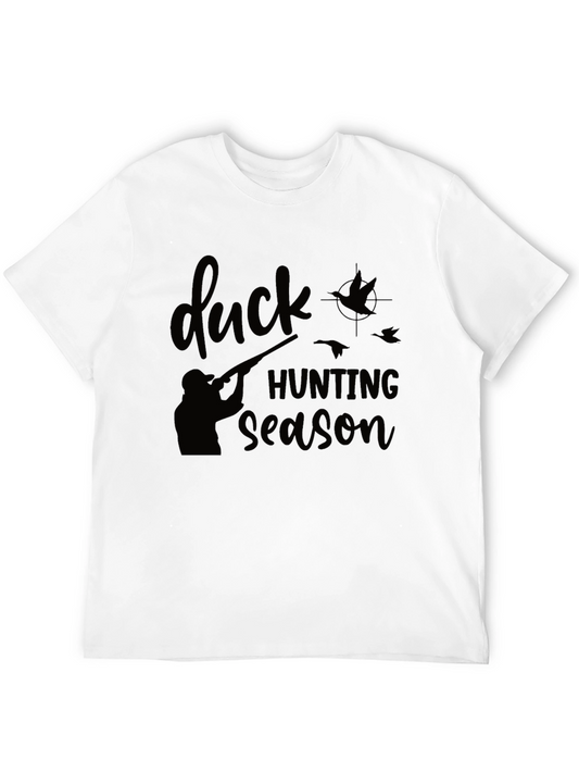 Camiseta Negra: Temporada de Caza de Patos