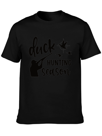 Camiseta Negra: Temporada de Caza de Patos