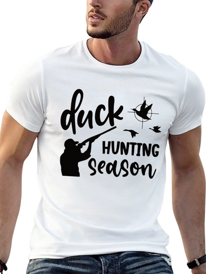 Camiseta Negra: Temporada de Caza de Patos
