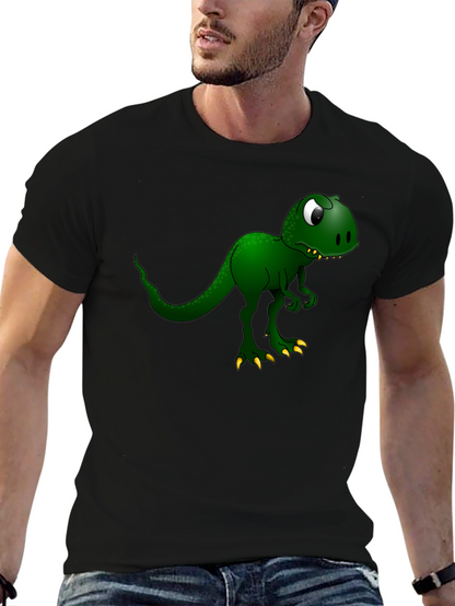 Camiseta Negra con Diseño de Dinosaurio