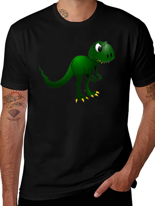 Camiseta Negra con Diseño de Dinosaurio