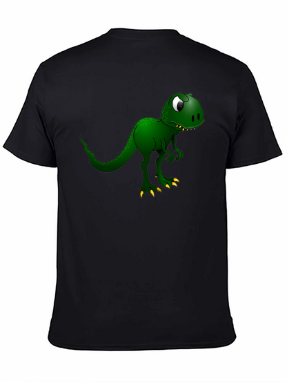 Camiseta Negra con Diseño de Dinosaurio
