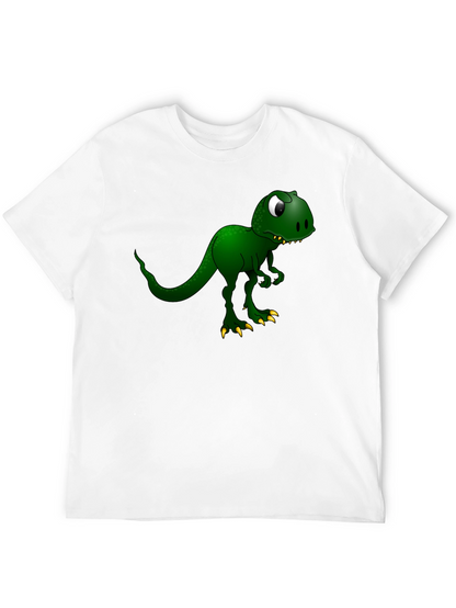 Camiseta Negra con Diseño de Dinosaurio