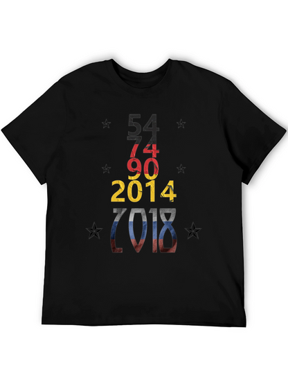 Camiseta Negra Diseño Alemania Campeonatos Mundiales