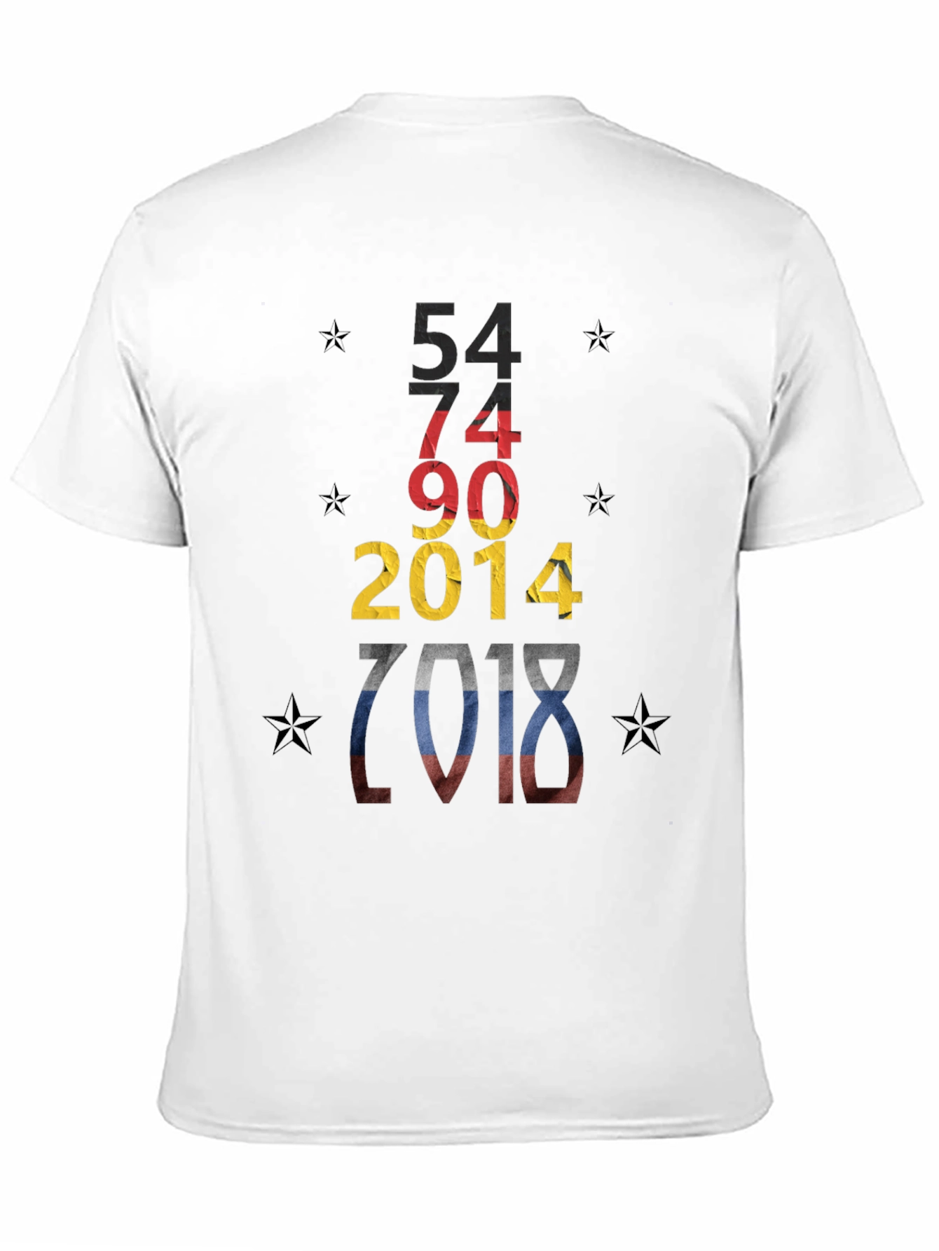 Camiseta Negra Diseño Alemania Campeonatos Mundiales