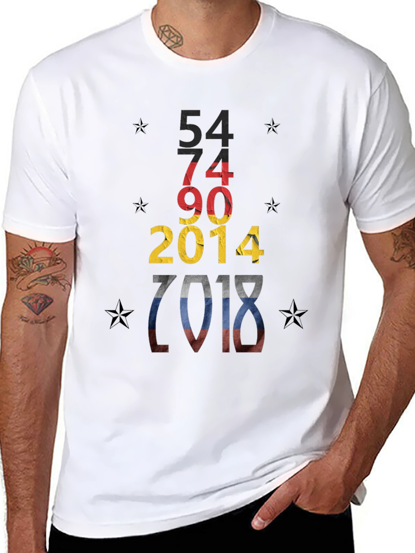 Camiseta Negra Diseño Alemania Campeonatos Mundiales