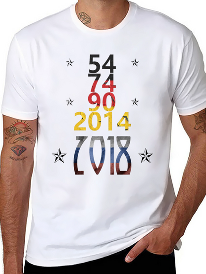 Camiseta Negra Diseño Alemania Campeonatos Mundiales