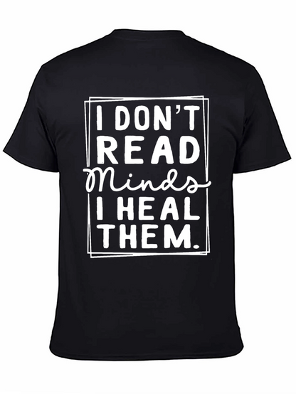 Camiseta Negra: No Leo Mentes Las Sano