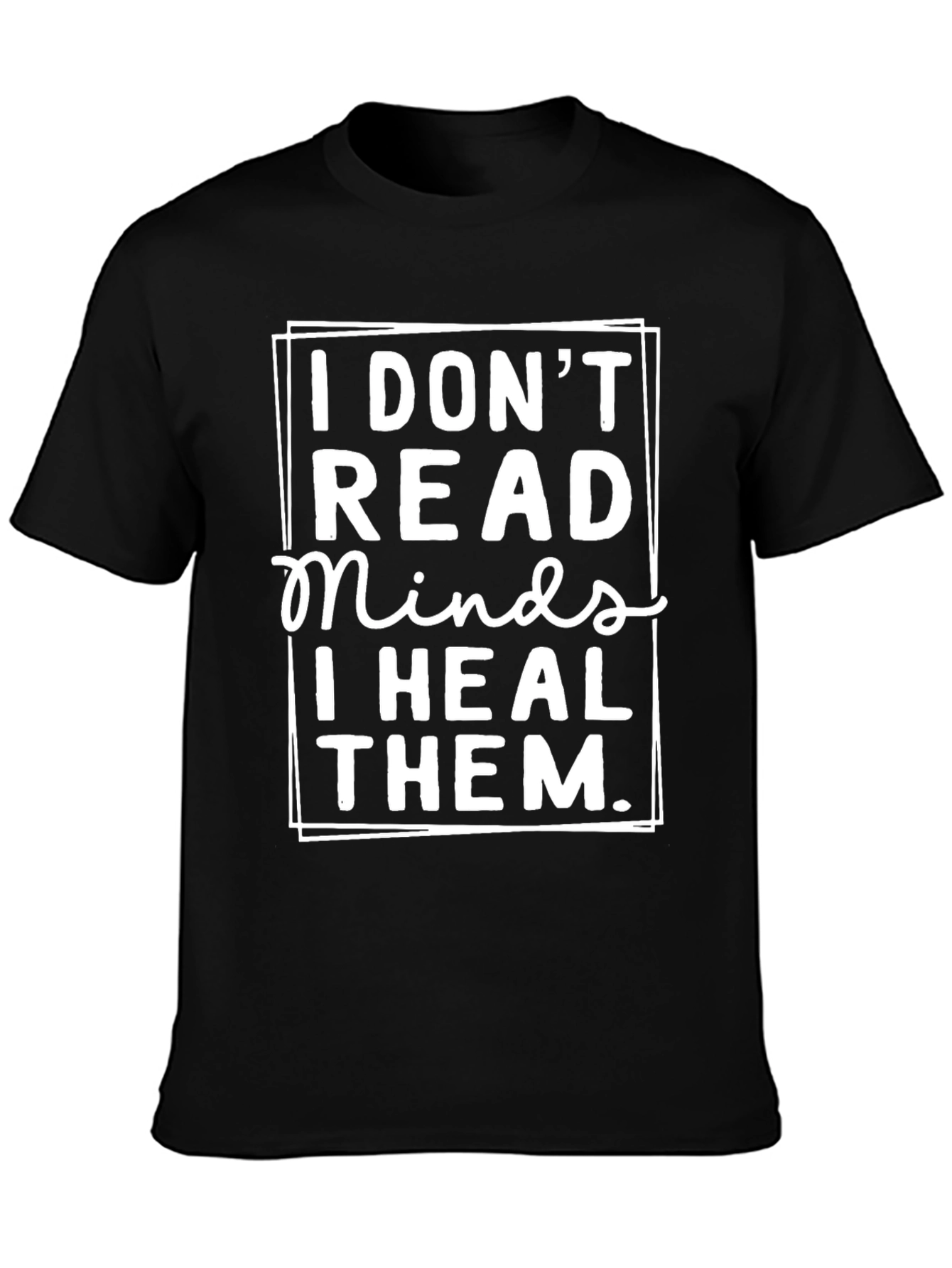 Camiseta Negra: No Leo Mentes Las Sano